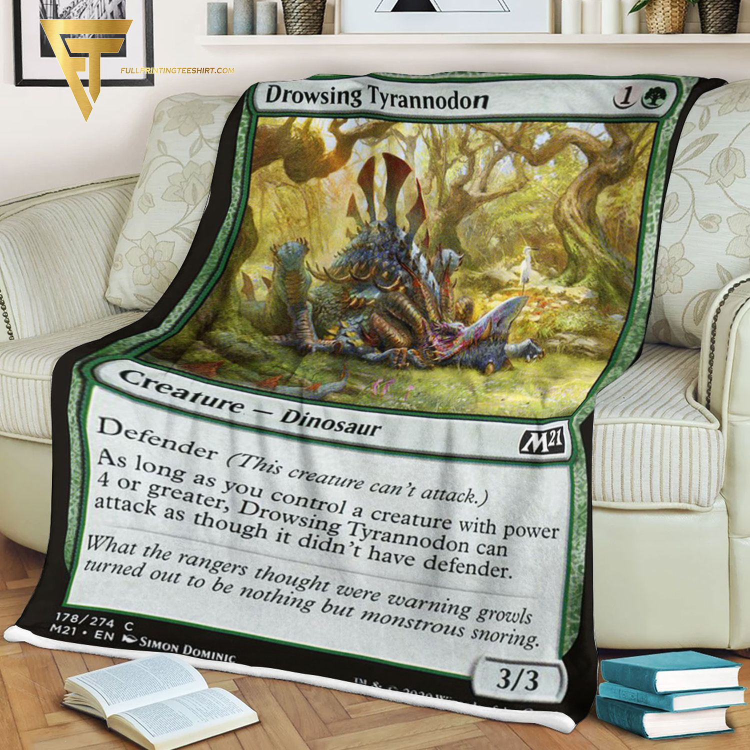Game Magic The Gathering Drowsing Tyrannodon Blanket Game Magic The Gathering Drowsing Tyrannodon Blanket