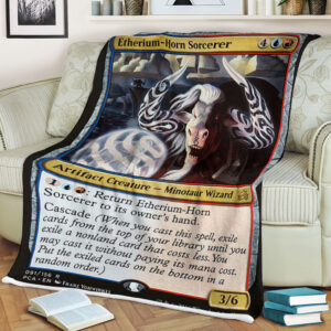 Game Magic The Gathering Etherium Horn Sorcerer Sherpa Blanket