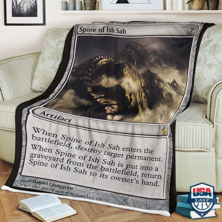 Game Magic The Gathering Fleece Blanket Spine Of Ish Sah Card Game Magic The Gathering Fleece Blanket Spine Of Ish Sah Card