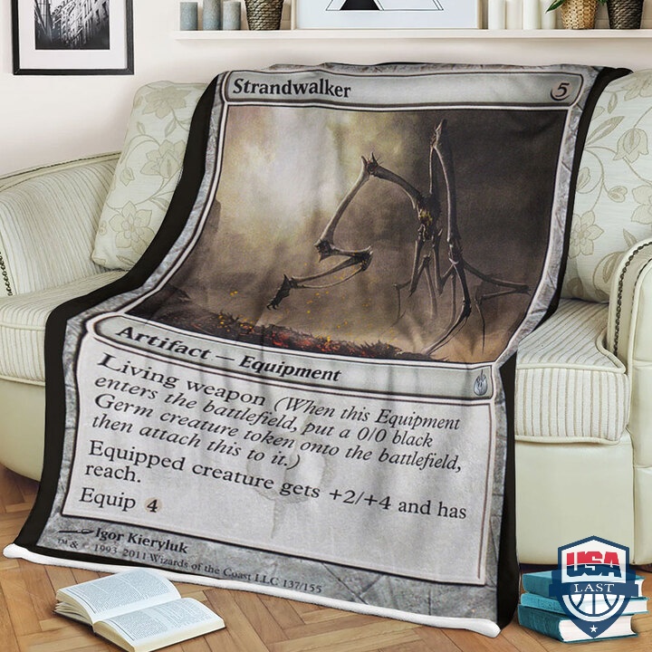 Game Magic The Gathering Fleece Blanket Strandwalker Card Game Magic The Gathering Fleece Blanket Strandwalker Card