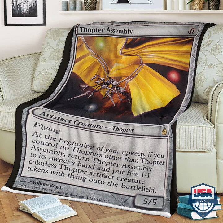 Game Magic The Gathering Fleece Blanket Thopter Assembly Card Game Magic The Gathering Fleece Blanket Thopter Assembly Card