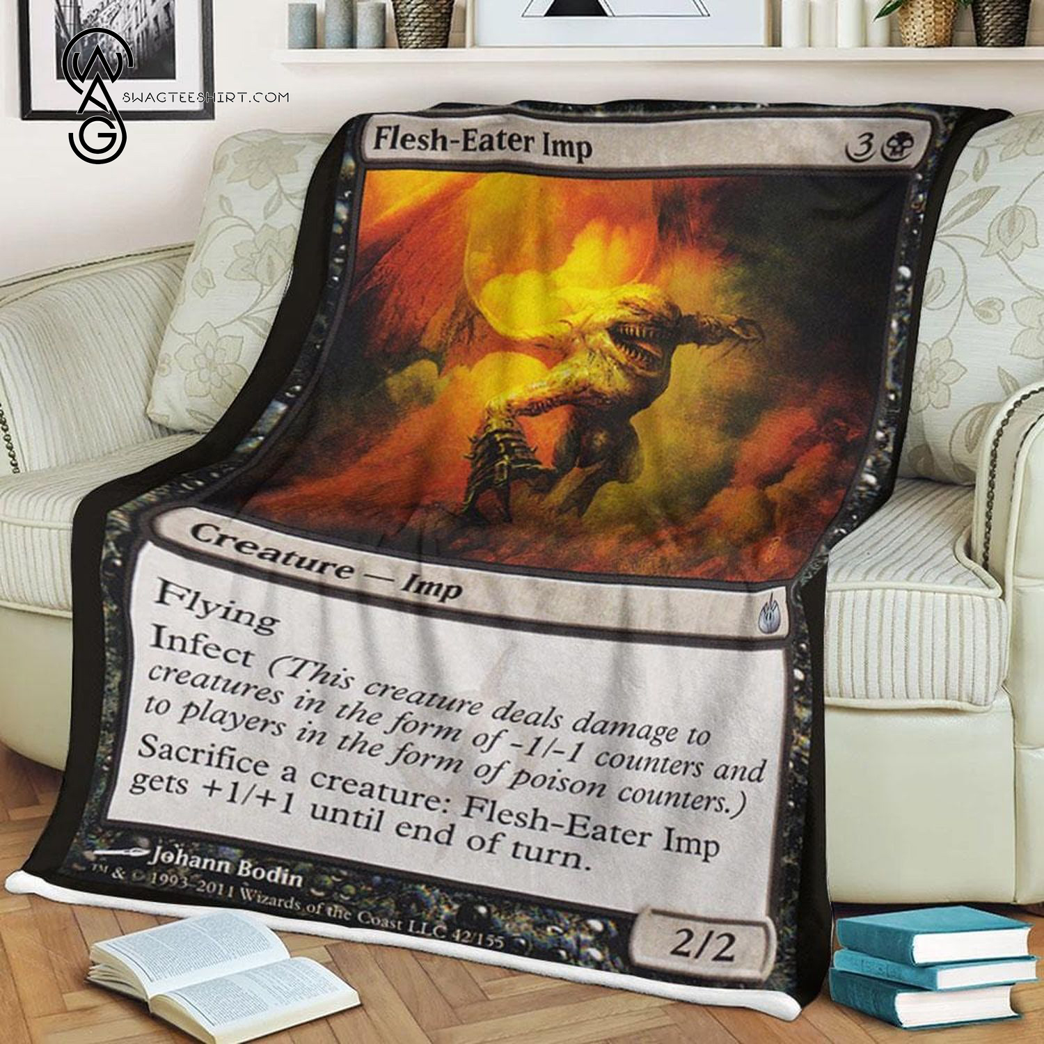 Game Magic The Gathering Flesh Eater Imp Blanket Game Magic The Gathering Flesh Eater Imp Blanket