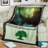 Game Magic The Gathering Forest Sherpa Blanket