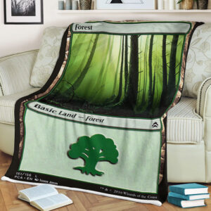 Game Magic The Gathering Forest Sherpa Blanket 6
