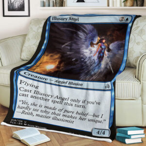 Game Magic The Gathering Illusory Angel Sherpa Blanket