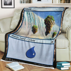 Game Magic The Gathering Island Sherpa Blanket 2