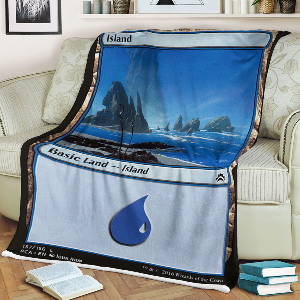 Game Magic The Gathering Island Sherpa Blanket 3 Game Magic The Gathering Island Sherpa Blanket 3