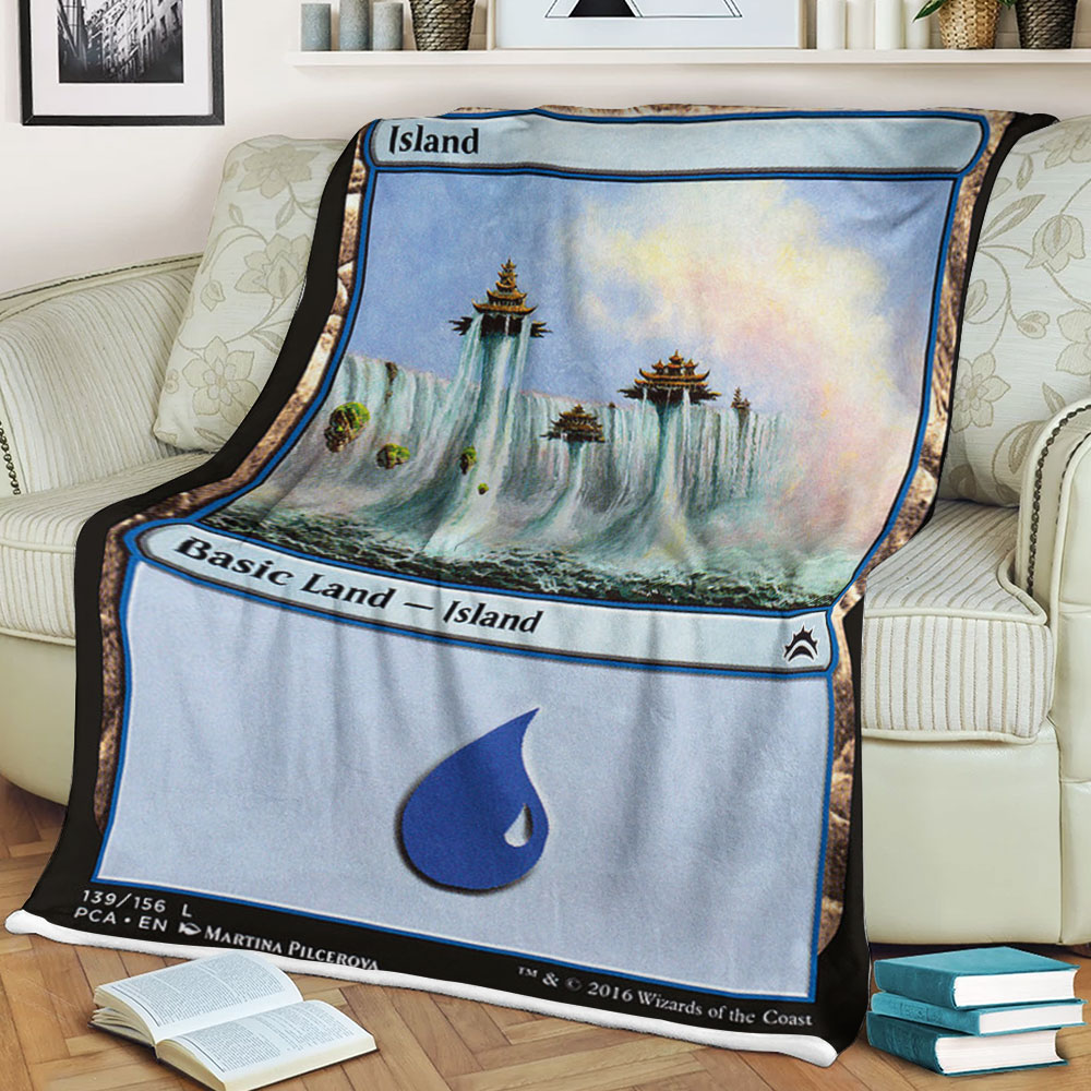 Game Magic The Gathering Island Sherpa Blanket Game Magic The Gathering Island Sherpa Blanket