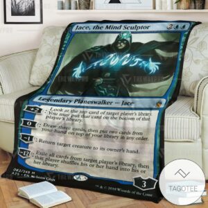 Game Magic The Gathering Jace The Mind Sculptor Custom Soft Blanket