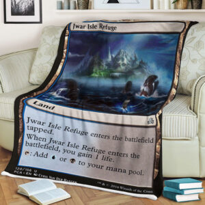 Game Magic The Gathering Jwar Isle Refuge Sherpa Blanket