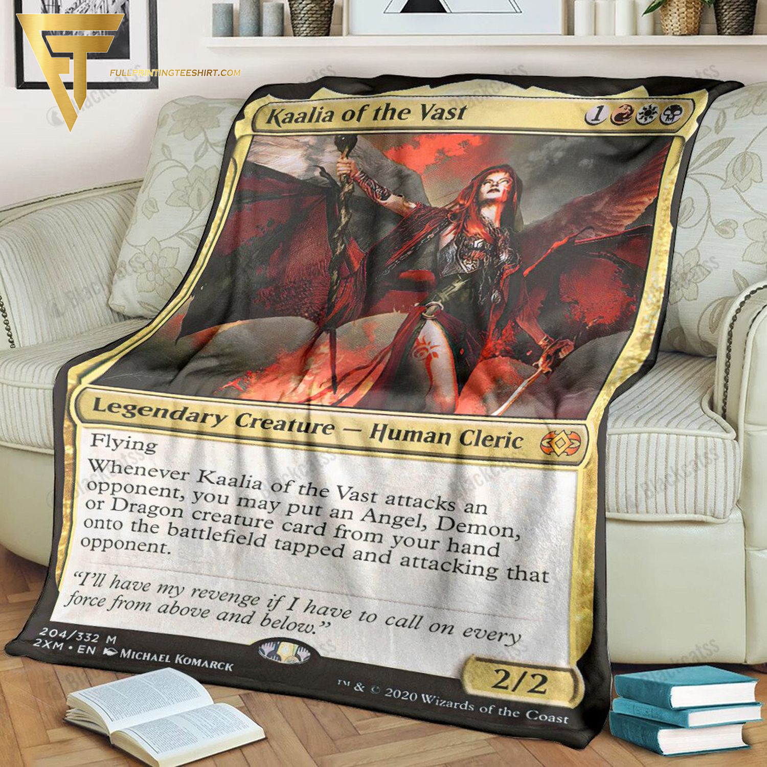 Game Magic The Gathering Kaalia Of The Vast All Over Print Blanket Game Magic The Gathering Kaalia Of The Vast All Over Print Blanket