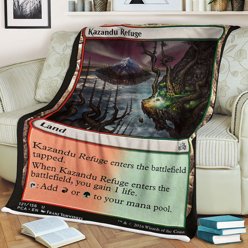 Game Magic The Gathering Kazandu Refuge Sherpa Blanket Game Magic The Gathering Kazandu Refuge Sherpa Blanket