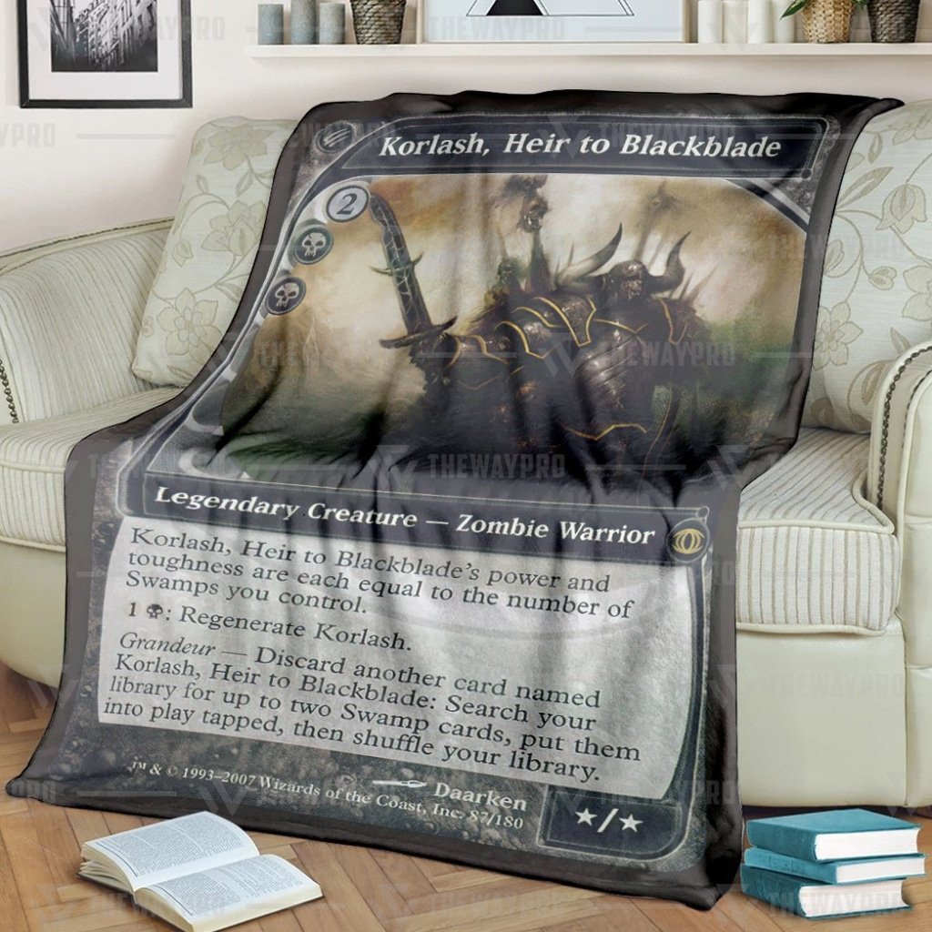 Game Magic The Gathering Korlash Heir To Blackblade Blanket Game Magic The Gathering Korlash Heir To Blackblade Blanket