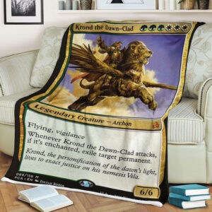 Game Magic The Gathering Krond The Dawn Clad Sherpa Blanket