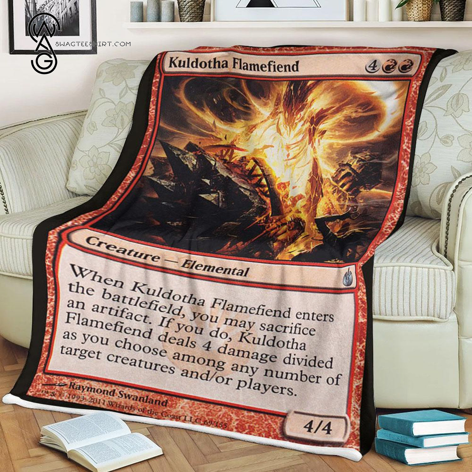 Game Magic The Gathering Kuldotha Flamefiend Blanket Game Magic The Gathering Kuldotha Flamefiend Blanket