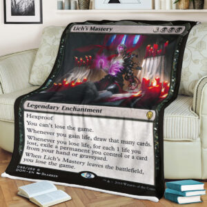Game Magic The Gathering Lichs Mastery Sherpa Blanket