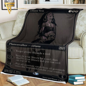 Game Magic The Gathering Liliana Vess Blanket