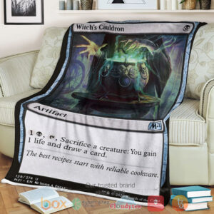 Game Magic The Gathering M21 129 Witch S Cauldron Fleece Blanket