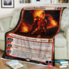 Game Magic The Gathering M21 135 Chandra Heart Of Fire Fleece Blanket