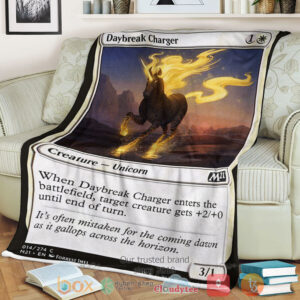 Game Magic The Gathering M21 14 Daybreak Charger Fleece Blanket
