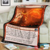 Game Magic The Gathering M21 144 Furious Rise Fleece Blanket