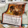 Game Magic The Gathering M21 145 Furor Of The Bitten Fleece Blanket