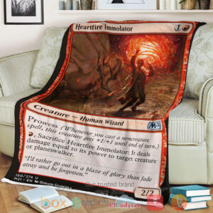 Game Magic The Gathering M21 150 Heartfire Immolator Fleece Blanket