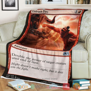 Game Magic The Gathering M21 170 Unleash Fury Fleece Blanket