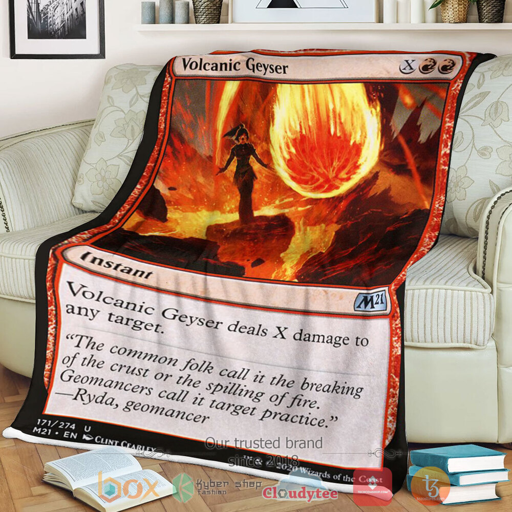 Game Magic The Gathering M21 171 Volcanic Geyser Fleece Blanket Game Magic The Gathering M21 171 Volcanic Geyser Fleece Blanket