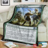 Game Magic The Gathering M21 186 Garruk S Uprising Fleece Blanket