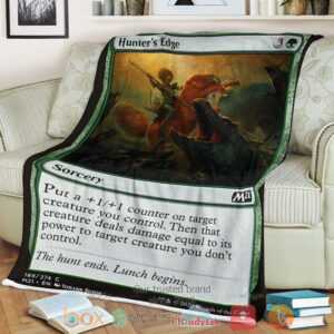 Game Magic The Gathering M21 189 Hunter S Edge Fleece Blanket