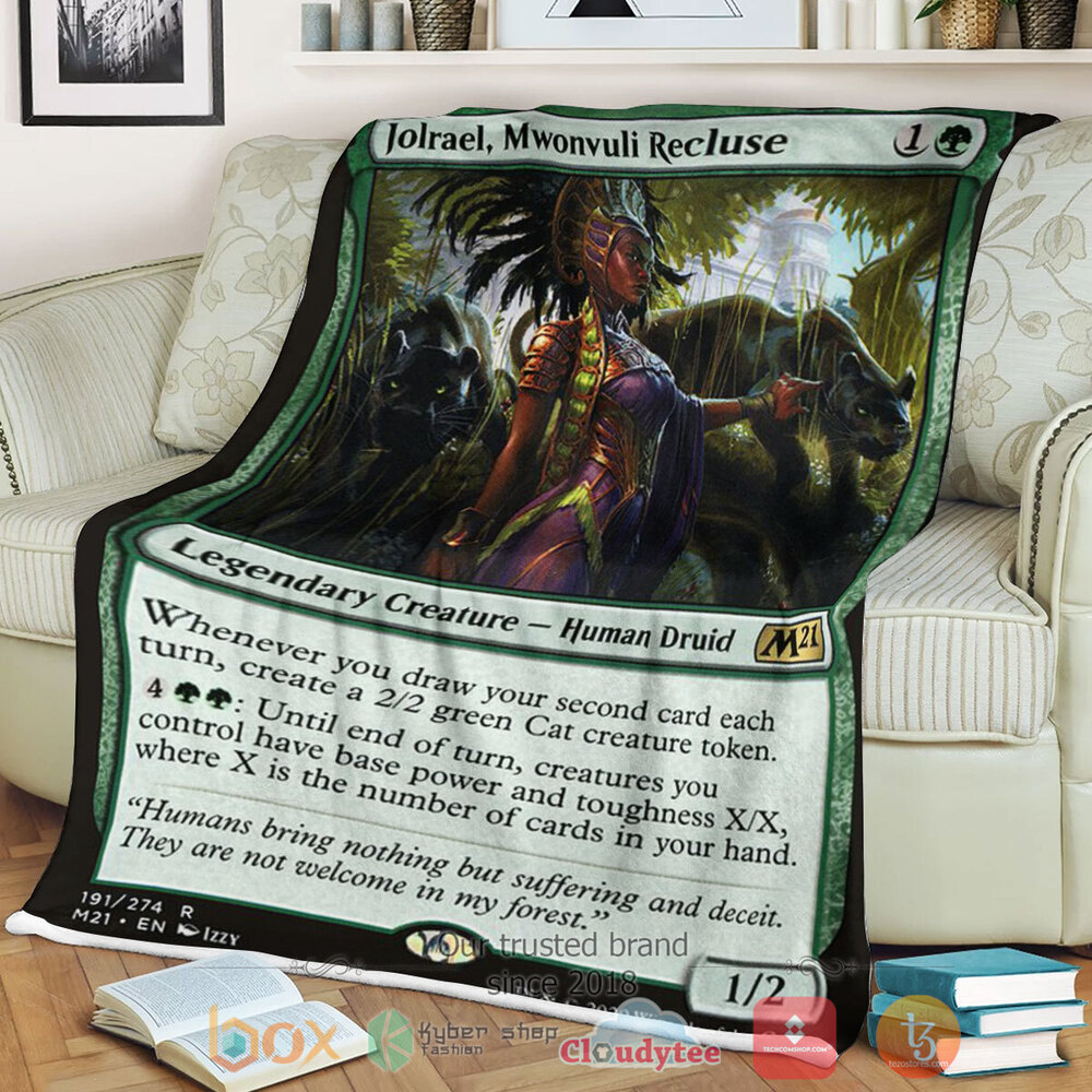 Game Magic The Gathering M21 191 Jolrael Mwonvuli Recluse Fleece Blanket Game Magic The Gathering M21 191 Jolrael Mwonvuli Recluse Fleece Blanket