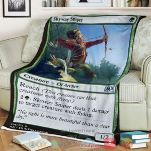 Game Magic The Gathering M21 206 Skyway Sniper Fleece Blanket