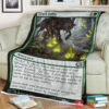 Game Magic The Gathering M21 211 Track Down Fleece Blanket