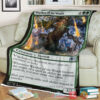 Game Magic The Gathering M21 213 Warden Of The Woods Fleece Blanket