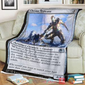 Game Magic The Gathering M21 229 Chrome Replicator Fleece Blanket