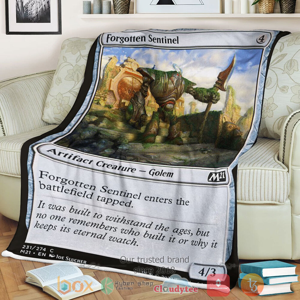 Game Magic The Gathering M21 231 Forgotten Sentinel Fleece Blanket Game Magic The Gathering M21 231 Forgotten Sentinel Fleece Blanket