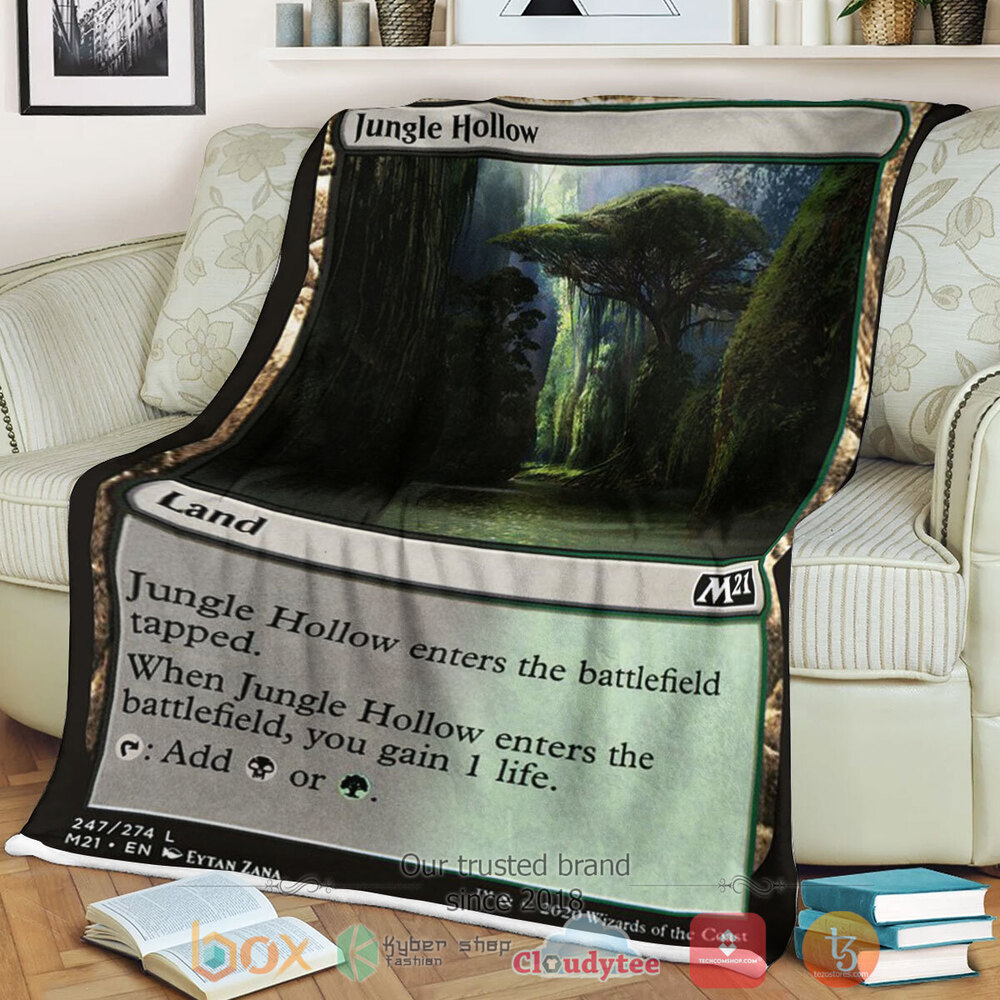 Game Magic The Gathering M21 247 Jungle Hollow Fleece Blanket Game Magic The Gathering M21 247 Jungle Hollow Fleece Blanket