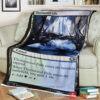 Game Magic The Gathering M21 257 Thornwood Falls Fleece Blanket