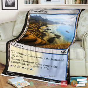 Game Magic The Gathering M21 258 Tranquil Cove Fleece Blanket