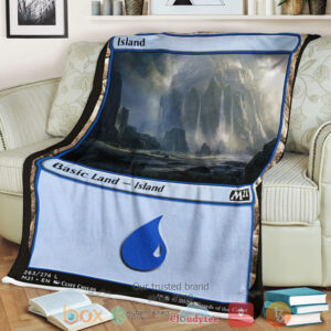 Game Magic The Gathering M21 263 Island Fleece Blanket
