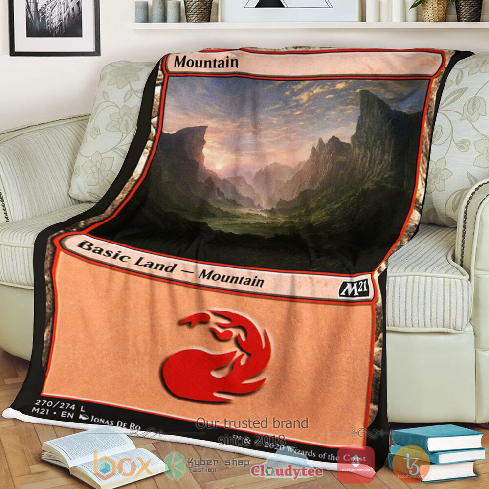 Game Magic The Gathering M21 270 Mountain Fleece Blanket Game Magic The Gathering M21 270 Mountain Fleece Blanket