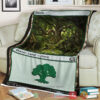 Game Magic The Gathering M21 272 Forest Fleece Blanket