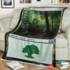 Game Magic The Gathering M21 273 Forest Fleece Blanket