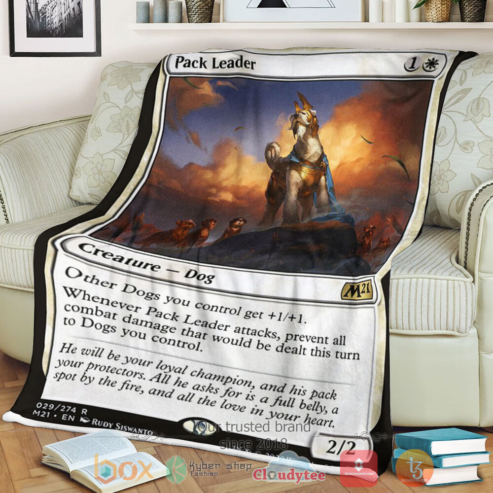 Game Magic The Gathering M21 29 Pack Leader Fleece Blanket Game Magic The Gathering M21 29 Pack Leader Fleece Blanket