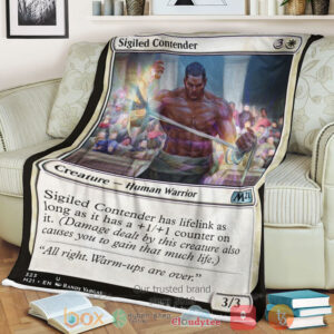 Game Magic The Gathering M21 323 Sigiled Contender Fleece Blanket