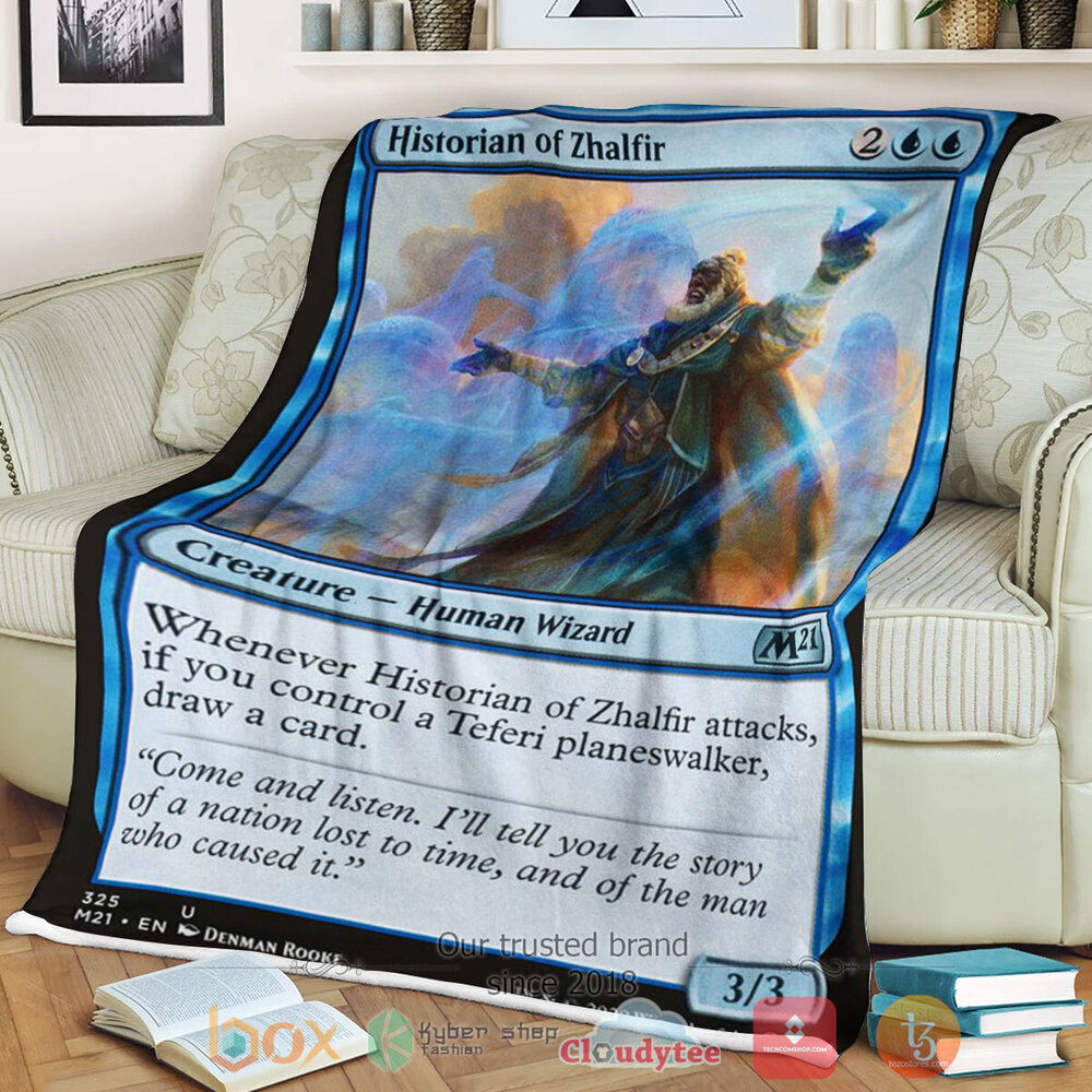 Game Magic The Gathering M21 325 Historian Of Zhalfir Fleece Blanket Game Magic The Gathering M21 325 Historian Of Zhalfir Fleece Blanket