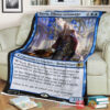 Game Magic The Gathering M21 45 Barrin Tolarian Archmage Fleece Blanket