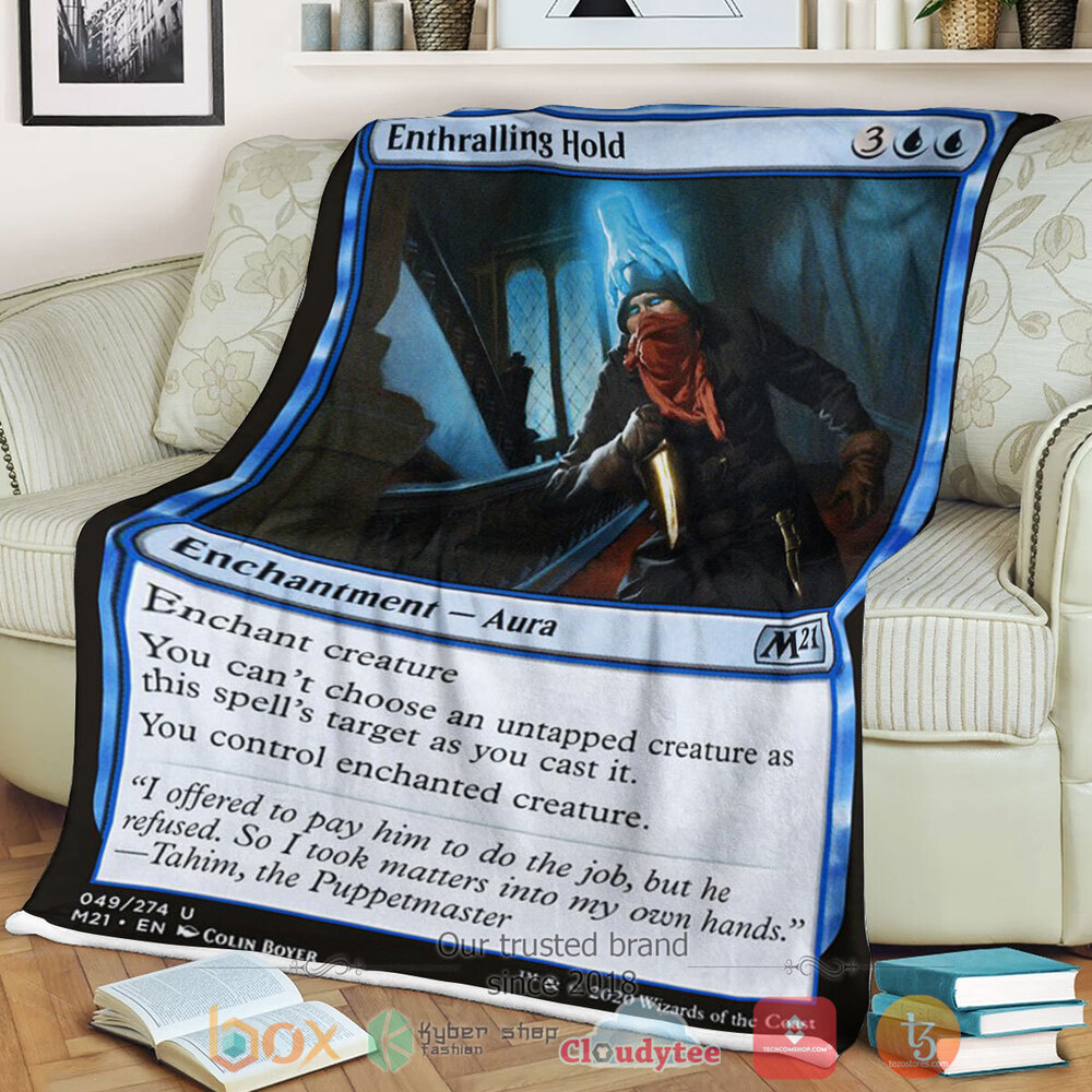 Game Magic The Gathering M21 49 Enthralling Hold Fleece Blanket Game Magic The Gathering M21 49 Enthralling Hold Fleece Blanket