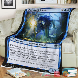 Game Magic The Gathering M21 71 Shipwreck Dowser Fleece Blanket